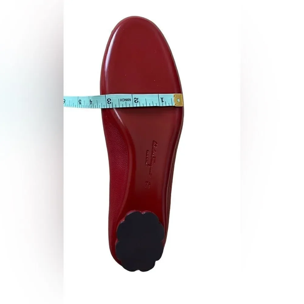 🌟NEW🌟Salvatore Ferragamo🌟 Sarno Red Flats